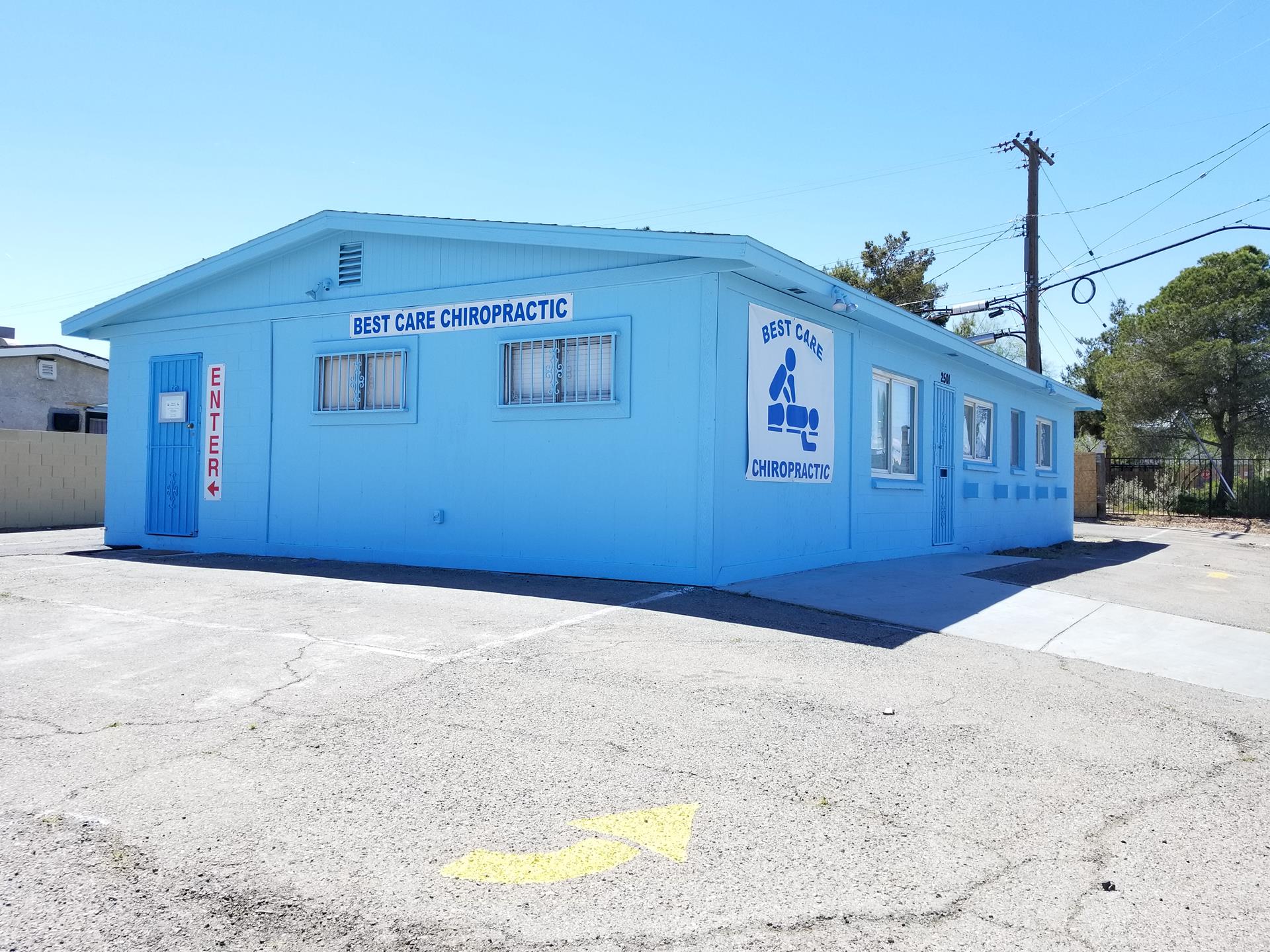Best Care Chiropractic building exterior at 2501 E Cheyenne Ave, North Las Vegas